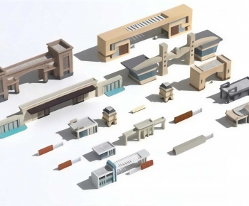 Modern Facade Element-ID:257292997