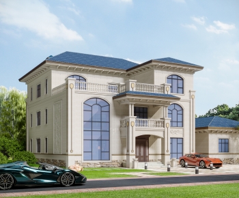 Simple European Style Detached Villa-ID:462321044