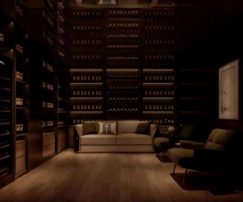 Modern Wine Cellar/Wine Tasting Room-ID:694070106