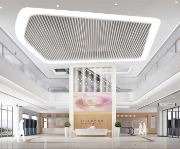 Modern Hospital Hall-ID:132082941