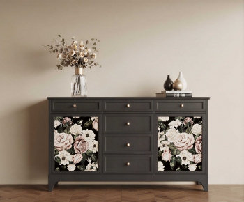 French Style Entrance Cabinet-ID:407948024