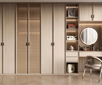 Modern Clothes Storage Area-ID:415854933