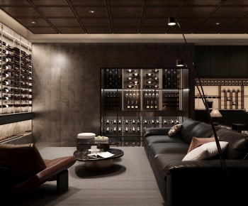 Modern Wine Cellar/Wine Tasting Room-ID:603584057
