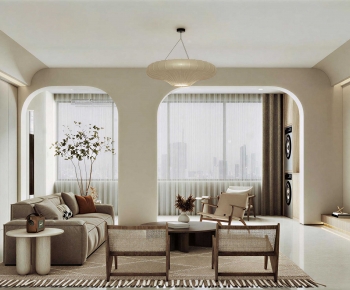 Wabi-sabi Style A Living Room-ID:958842994