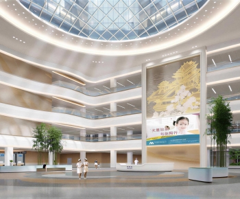 Modern Hospital Hall-ID:305783995
