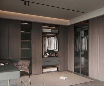 Modern Clothes Storage Area-ID:189439065