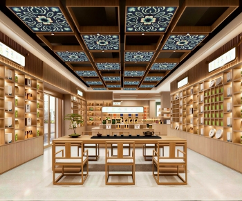 New Chinese Style Tea Shop-ID:801857954