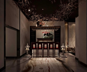 New Chinese Style Counter Bar-ID:894690997