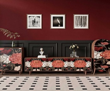 Retro Style TV Cabinet-ID:405987027