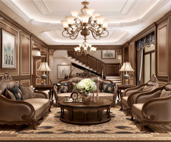 European Style A Living Room-ID:785664084