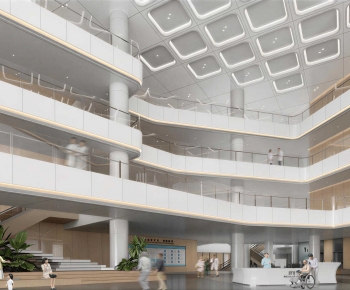Modern Hospital Hall-ID:421750079