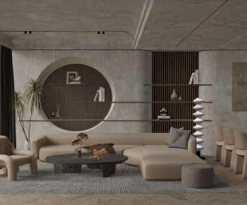 Wabi-sabi Style A Living Room-ID:185163976