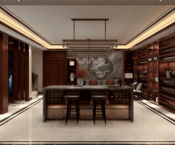 New Chinese Style Wine Cellar/Wine Tasting Room-ID:122916944