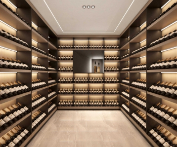 Modern Wine Cellar/Wine Tasting Room-ID:542809019