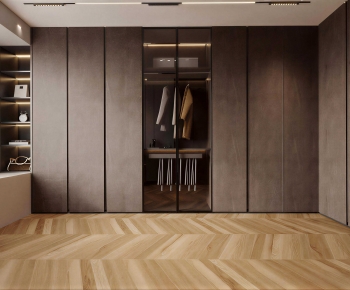 Modern Clothes Storage Area-ID:370879898