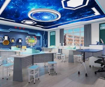 Modern Smart Classroom-ID:722619062