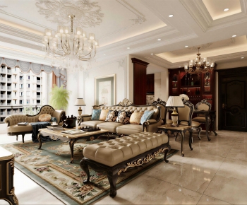 European Style A Living Room-ID:976881987