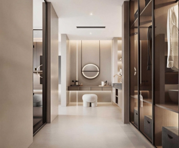 Modern Clothes Storage Area-ID:131550075