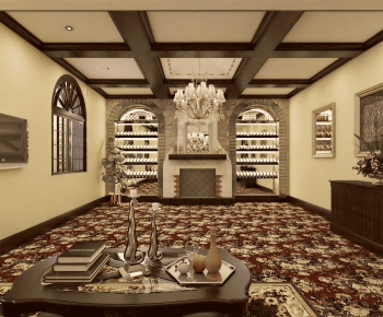 American Style Wine Cellar/Wine Tasting Room-ID:850651982