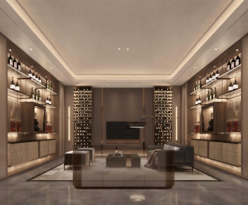 Modern Wine Cellar/Wine Tasting Room-ID:229902985