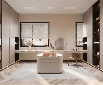 Modern Clothes Storage Area-ID:747904066