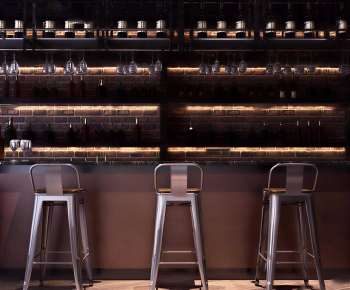 Industrial Style Counter Bar-ID:693701038