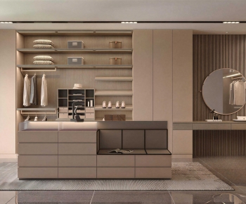 Modern Clothes Storage Area-ID:436194904