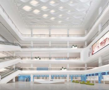 Modern Hospital Hall-ID:417694092