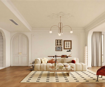 French Style A Living Room-ID:957980261