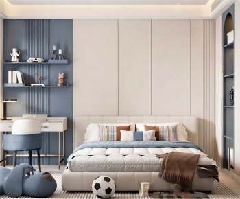 Modern Boy's Room And Son's Room-ID:586433898