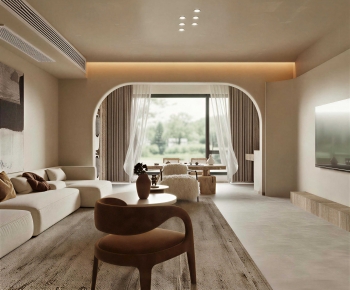 Wabi-sabi Style A Living Room-ID:301139123