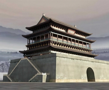Chinese Style Ancient Architectural Buildings-ID:324619054