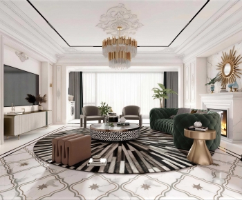 Modern A Living Room-ID:340769349