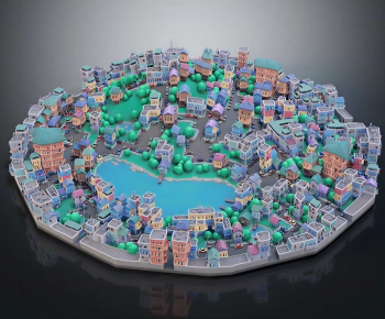 Modern Architectural Bird's-eye View Planning-ID:285779007