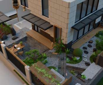 Modern Courtyard/landscape-ID:558387992