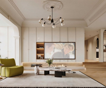 Modern A Living Room-ID:667635927