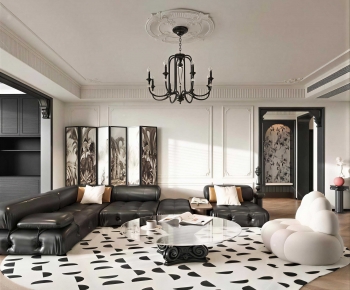 French Style A Living Room-ID:938508992