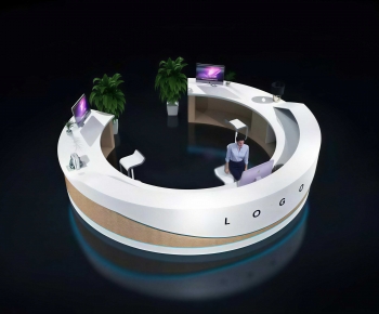 Modern Reception Desk-ID:732681997