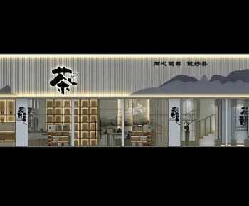New Chinese Style Facade Element-ID:334135067