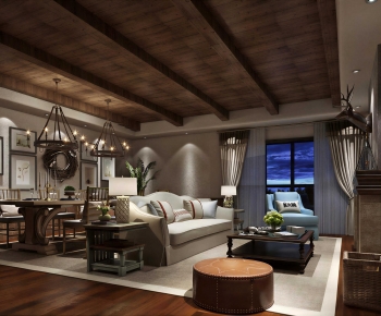 American Style A Living Room-ID:233550154