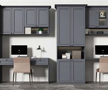 Modern Computer Desk And Chair-ID:191118003