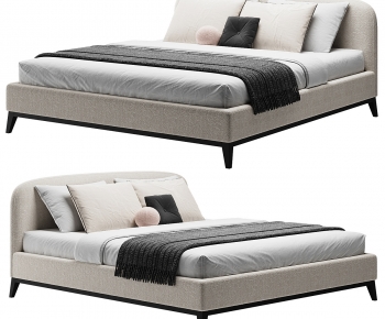 Modern Double Bed-ID:664876946