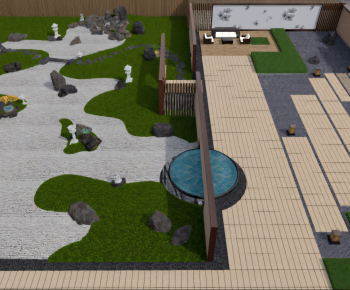 Modern Courtyard/landscape-ID:722572093