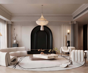 French Style A Living Room-ID:792377954