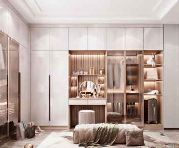 Modern Clothes Storage Area-ID:608670757