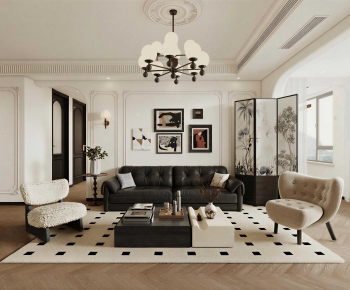 French Style A Living Room-ID:261142978