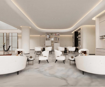 Modern Office Reception Desk-ID:859682087