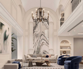 Modern A Living Room-ID:672704942