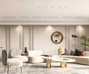 Simple European Style A Living Room-ID:404664048