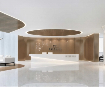 Modern Office Reception Desk-ID:342309567
